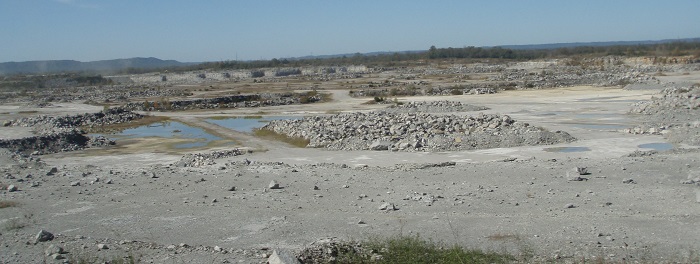 View of expansive Speed Cement Quarry