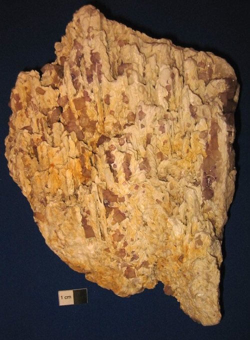 Photo 2 - Odd barite with fluorite - a large slab