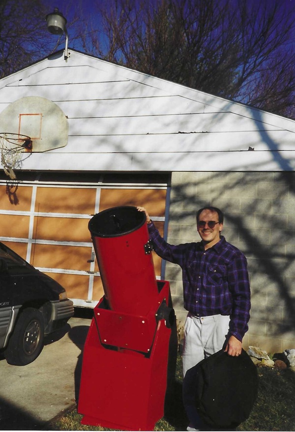 The author with his [then new] telescope.