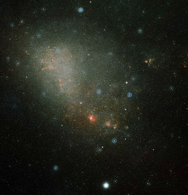 The Small Magellanic Cloud is an irregular dwarf galaxy. European Space Agency photo.