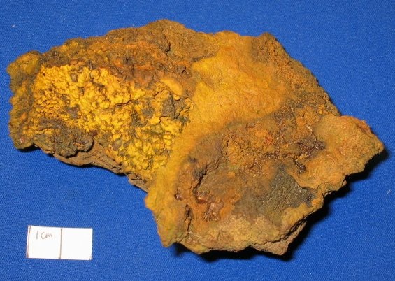 Photo LG3, Goethite, almost velvety, from the Old Jim Mine, collected in October 2004.