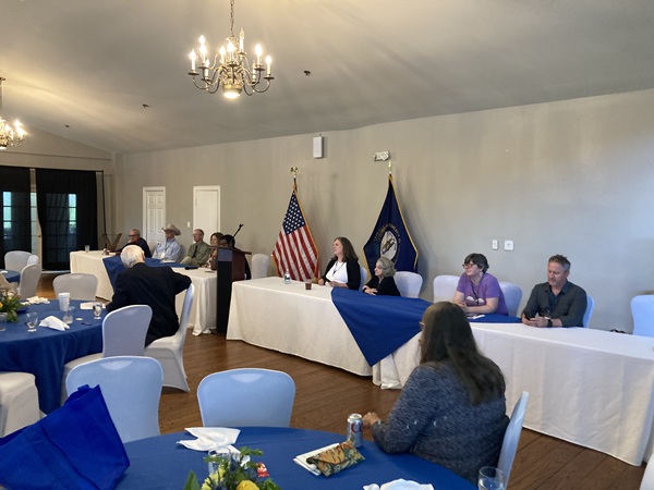 The presenters at the Q & A session held the last hour of the conference.