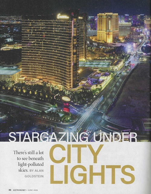Explores why stargazing in light-polluted skies is easy with plenty of targets. 