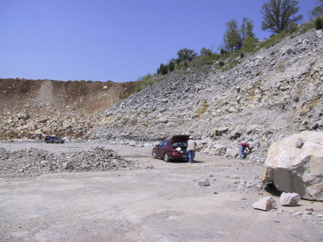 Photograph of the lower pit in 2003.